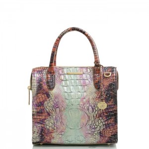 Women's Brahmin Small Caroline Satchel Bags Supernova Ombre Melbourne | MQYM9859