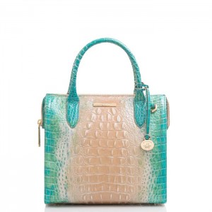 Women's Brahmin Small Caroline Satchel Bags Ocean Ombre Melbourne | LRHU4174