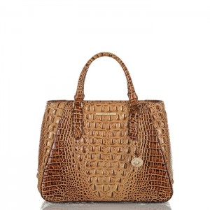 Women's Brahmin Small Irene Satchel Bags Toasted Melbourne | ZUJT7389