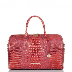 Women's Brahmin Spencer Travel Bags Red | UPUA3324