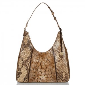 Women's Brahmin Tabitha Shoulder Bags Cashew Cooper | UCHT3143