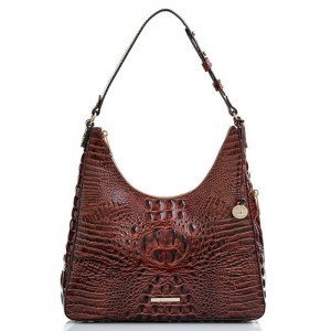 Women's Brahmin Tabitha Shoulder Bags Pecan Melbourne | ZRFL9876