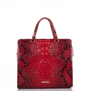 Women's Brahmin Tia Tote Bags Lipstick Ombre Melbourne | YXIM7469