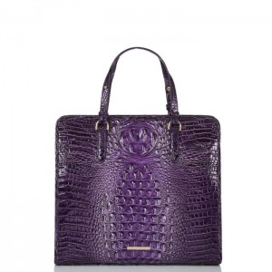 Women's Brahmin Tia Tote Bags Ultraviolet Ombre Melbourne | QXEI7656