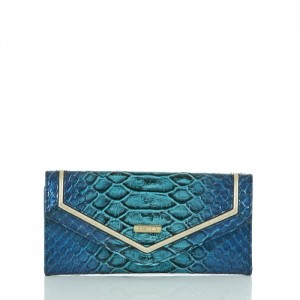 Women's Brahmin Veronica Wallets Blue | UTHY4053