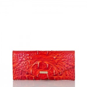 Women's Brahmin Veronica Wallets Flame Melbourne | NPFT0699