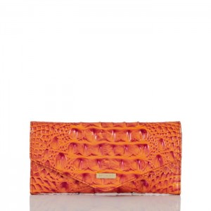 Women's Brahmin Veronica Wallets Orange | EUGX7764