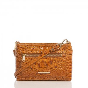 Women's Brahmin Vida Crossbody Bags Dark Rum Melbourne | OYID2929