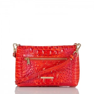 Women's Brahmin Vida Crossbody Bags Flame Melbourne | HEMZ9278