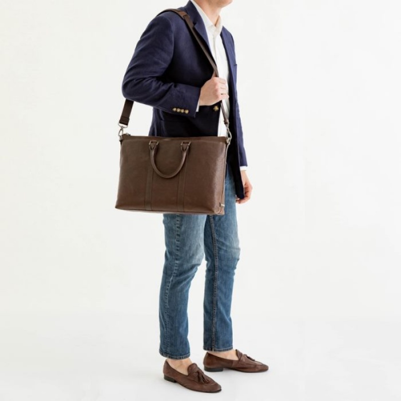 Men's Brahmin Beckett Business Bags Melbourne | TBAW7956