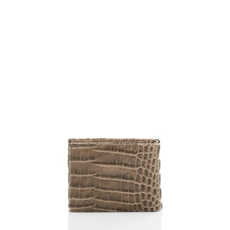 Men's Brahmin Bifold Wallets Biscuit Valley | WZLO7542