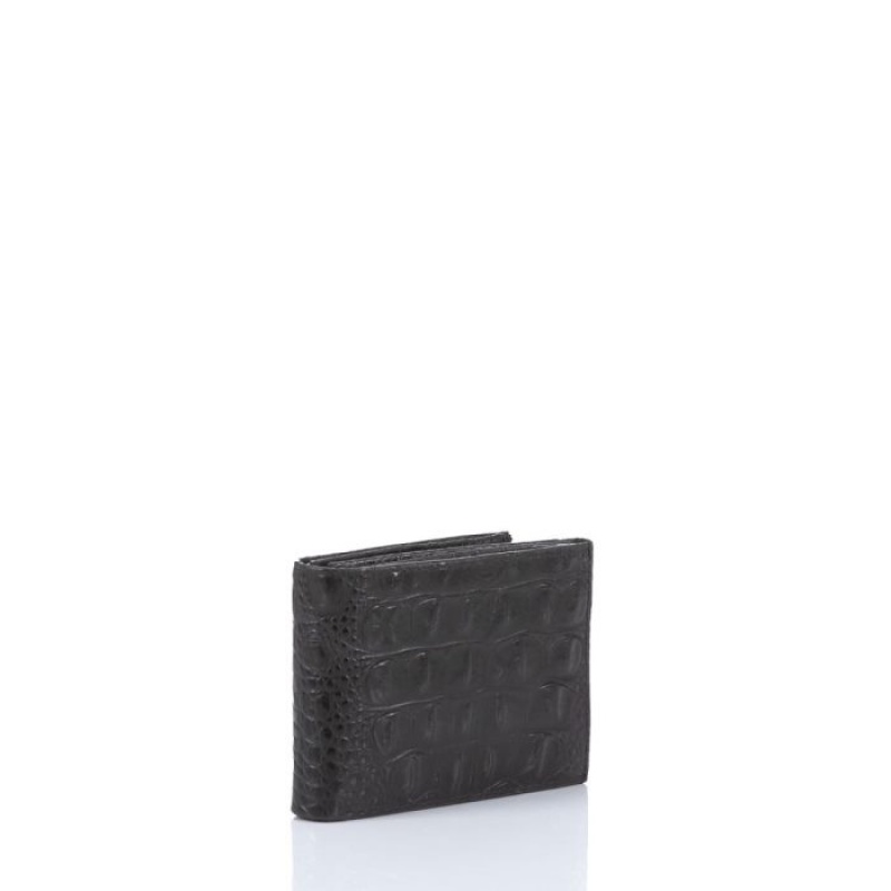 Men's Brahmin Bifold Wallets Black | KBRW4160