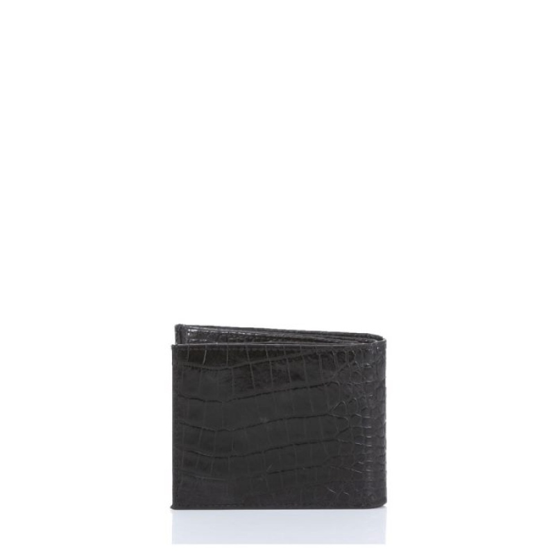 Men's Brahmin Bifold Wallets Black | KBRW4160