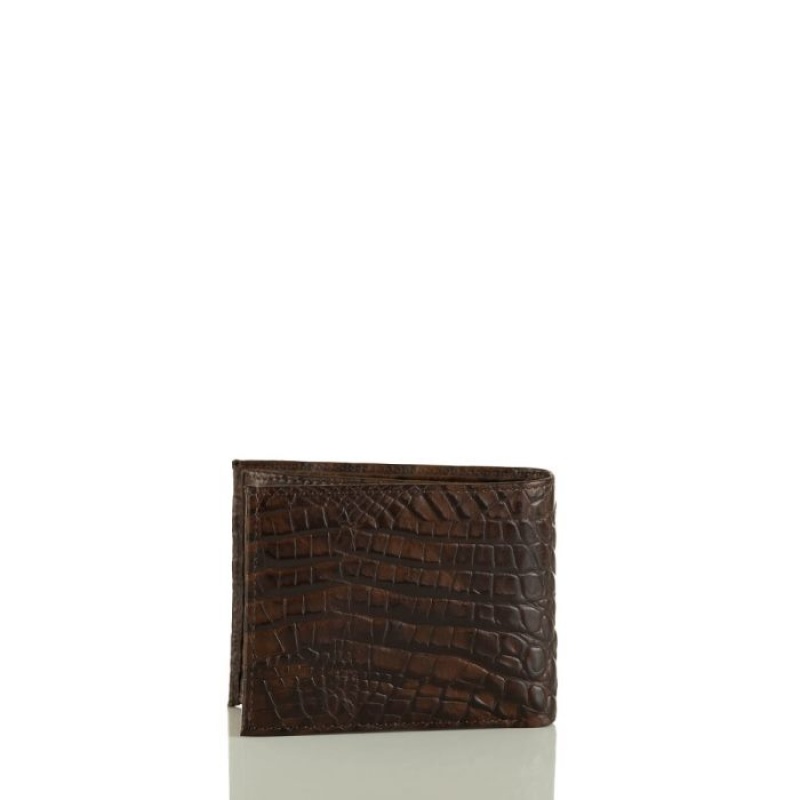 Men's Brahmin Bifold Wallets Brown | NWLB3755