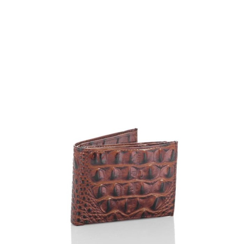 Men's Brahmin Bifold Wallets Pecan Melbourne | WNJT2298