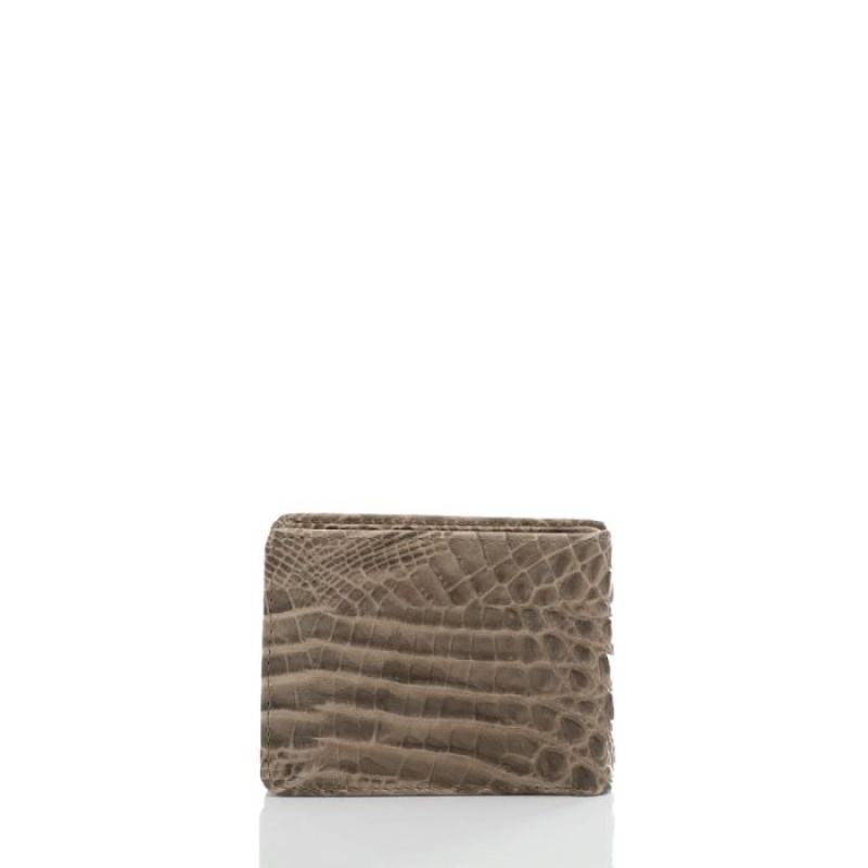 Men's Brahmin Billfold Wallets Biscuit Valley | YZOH3020