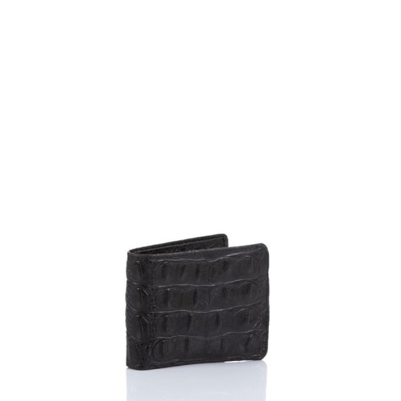 Men's Brahmin Billfold Wallets Black | ETQB9142