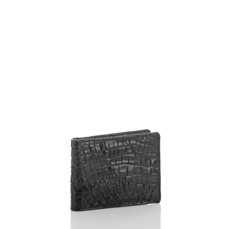 Men's Brahmin Billfold Wallets Black | NFDQ0640