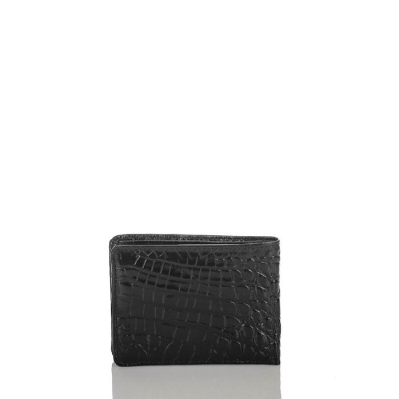 Men's Brahmin Billfold Wallets Black | NFDQ0640