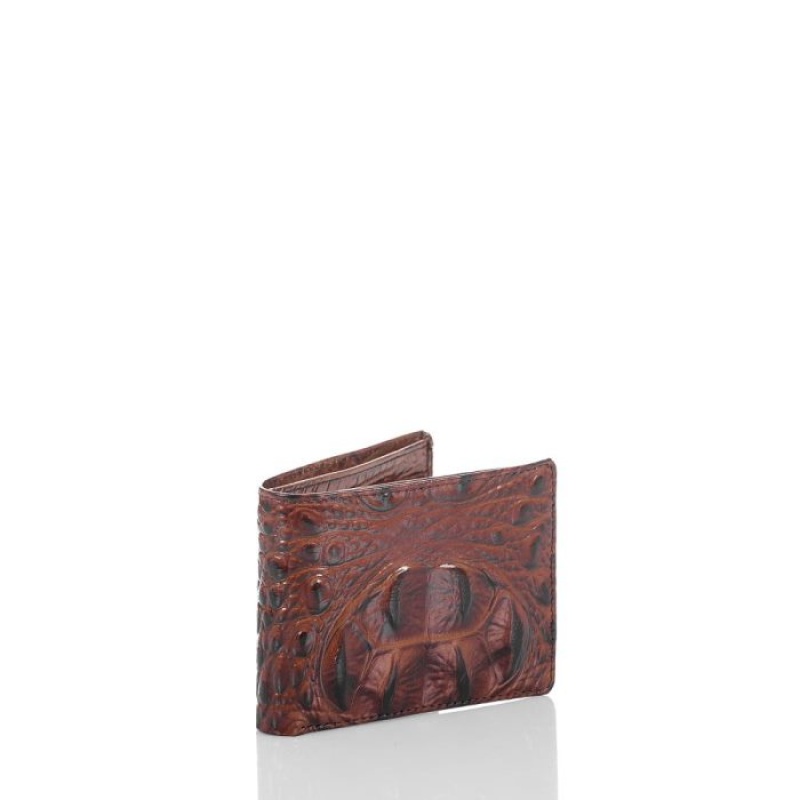 Men's Brahmin Billfold Wallets Pecan Melbourne | TWUV2519