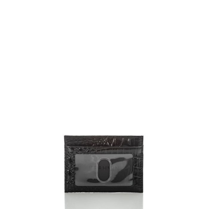 Men's Brahmin Charlie Wallets Black | HLZE9774