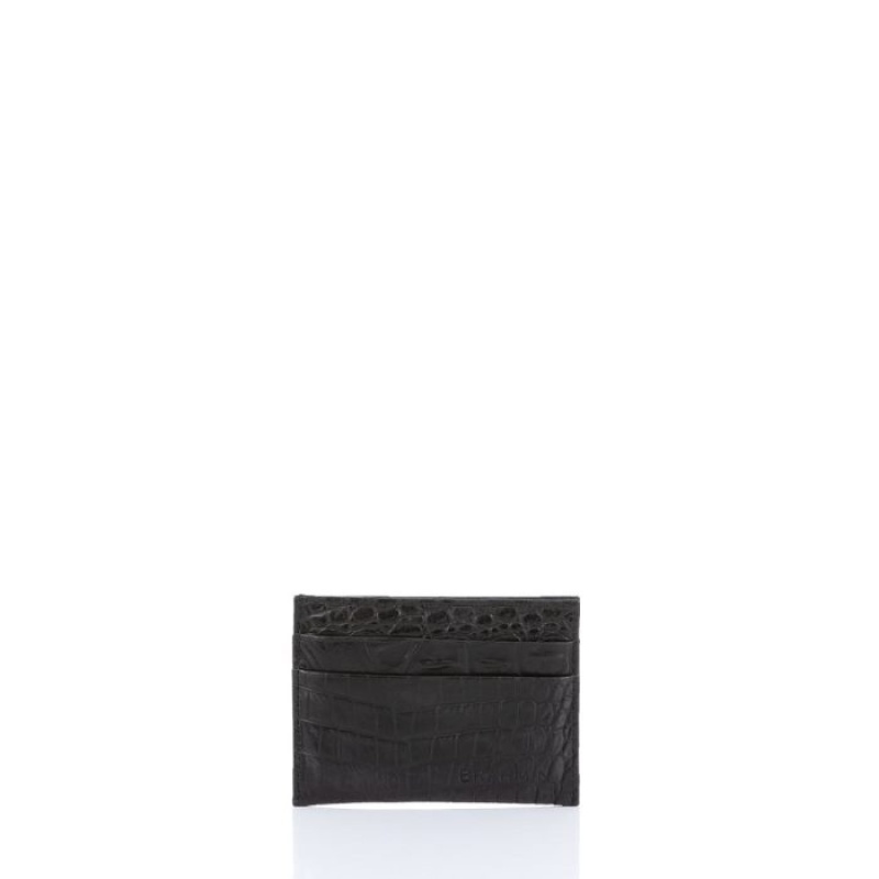 Men\'s Brahmin Charlie Wallets Black | RBFB5489