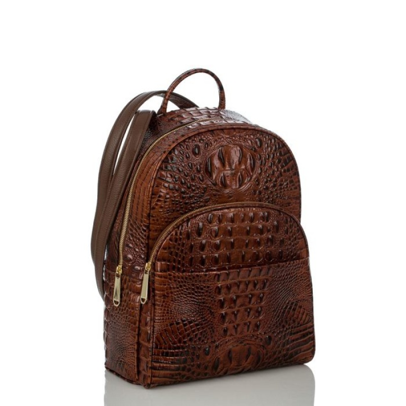 Men's Brahmin Dartmouth Backpack Backpacks Pecan Melbourne | ISJM2905