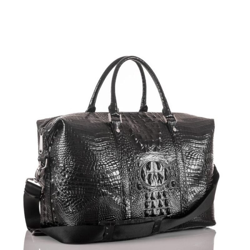 Men's Brahmin Duxbury Duffle Travel Bags Black | CRCT6929