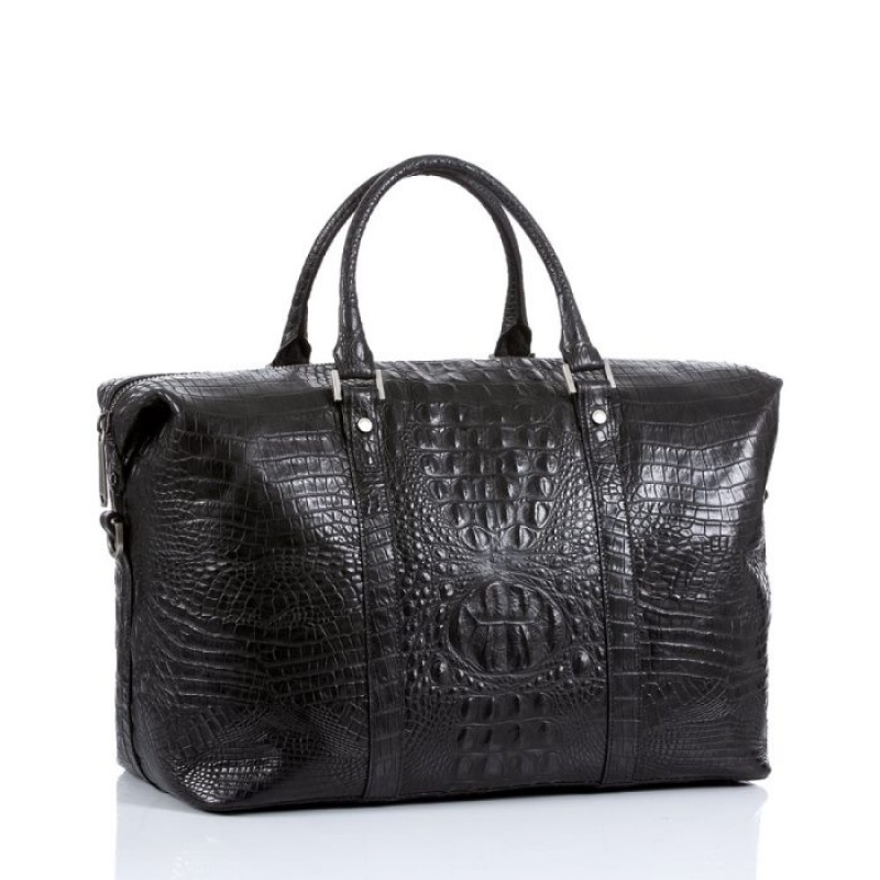 Men's Brahmin Duxbury Duffle Travel Bags Black | IMLI5980