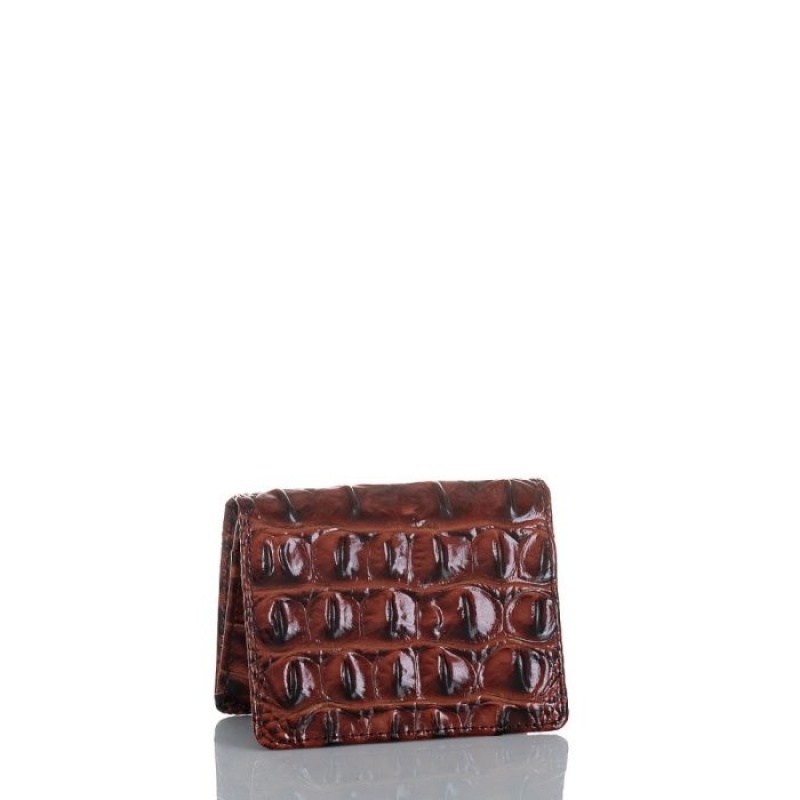 Men's Brahmin Leo Wallet Wallets Pecan Melbourne | PZRS7145