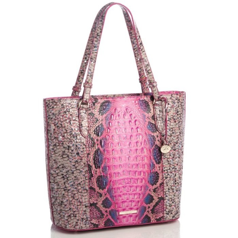 Women's Brahmin Abigail Tote Bags Pink | HQIO0511