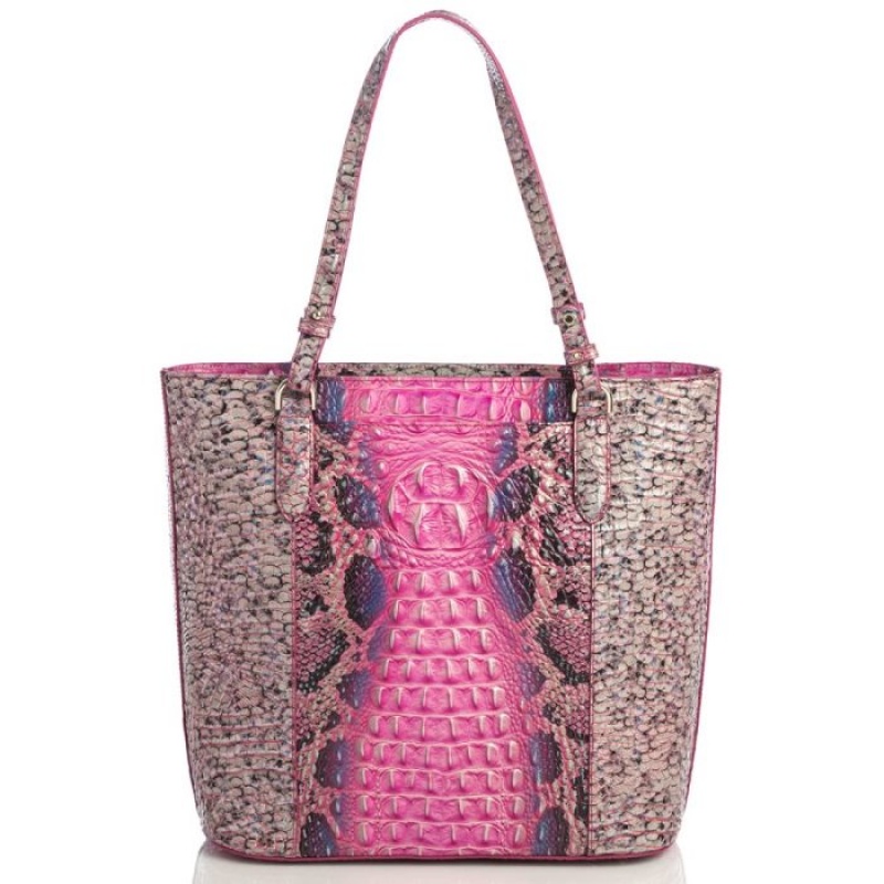 Women's Brahmin Abigail Tote Bags Pink | HQIO0511