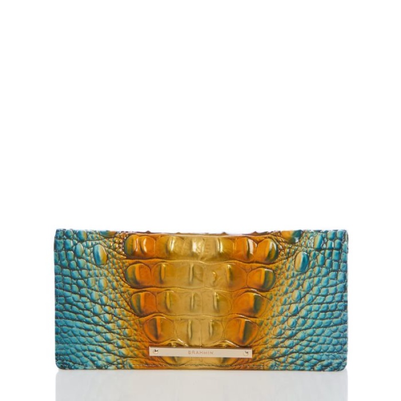 Women\'s Brahmin Ady Wallet Wallets Bermuda Ombre Melbourne | KGDW3099