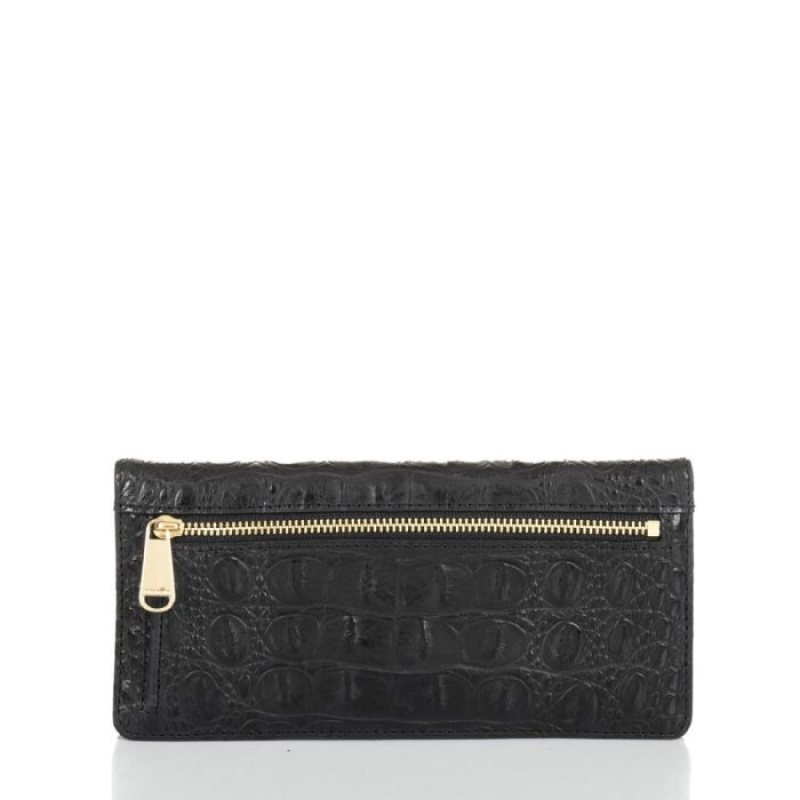 Women's Brahmin Ady Wallet Wallets Black | YAYV9724