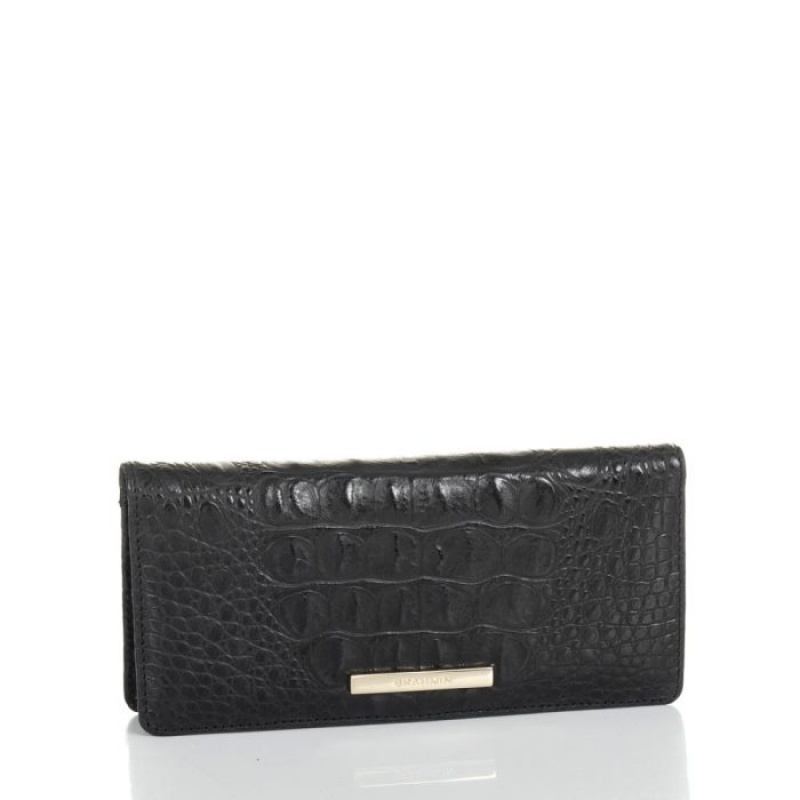 Women's Brahmin Ady Wallet Wallets Black | MPQW5838