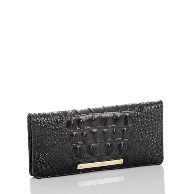 Women's Brahmin Ady Wallet Wallets Black | AZZH4736