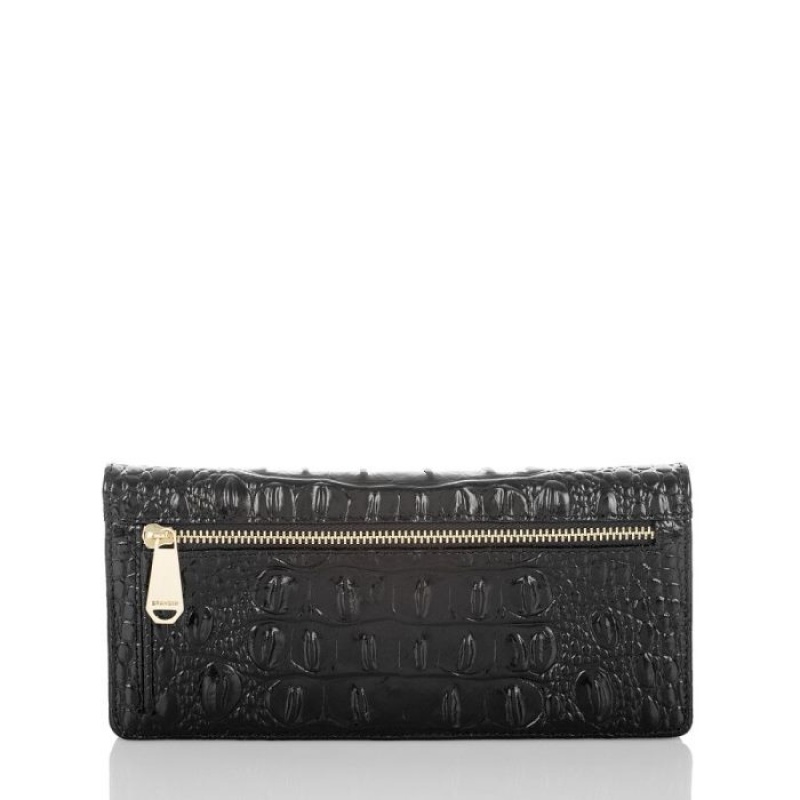 Women's Brahmin Ady Wallet Wallets Black | AZZH4736