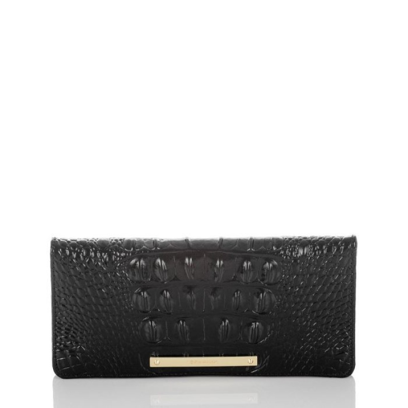 Women\'s Brahmin Ady Wallet Wallets Black | AZZH4736