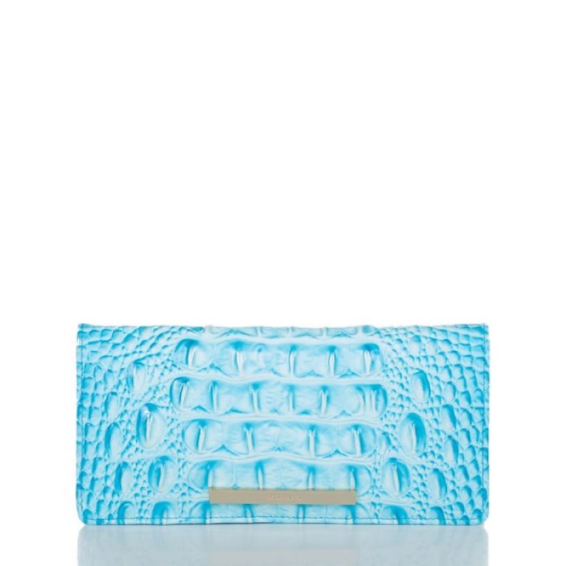 Women\'s Brahmin Ady Wallet Wallets Blue | RNZW4107