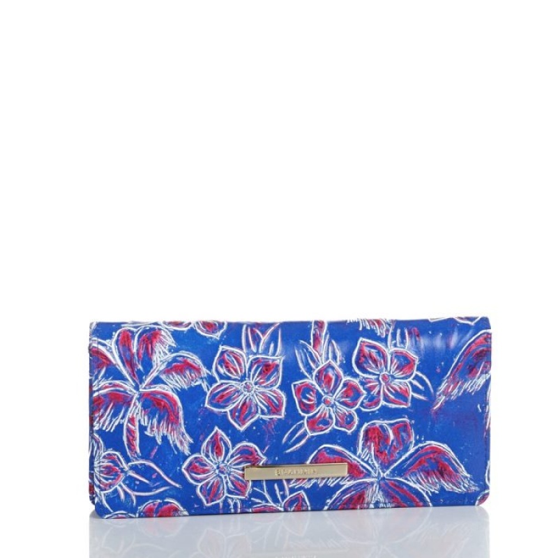 Women's Brahmin Ady Wallet Wallets Blue | NTAN3945