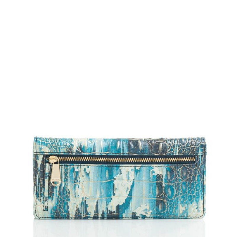 Women's Brahmin Ady Wallet Wallets Blue | EXLM3460