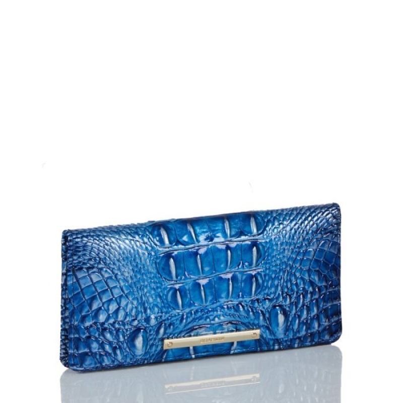 Women's Brahmin Ady Wallet Wallets Blue | ZILP6379