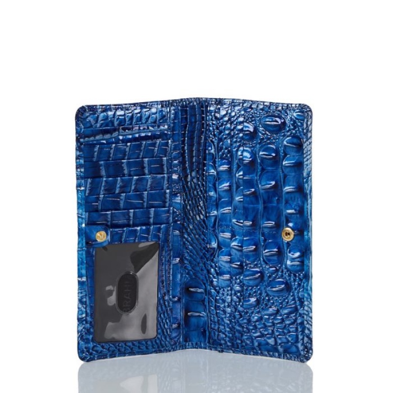 Women's Brahmin Ady Wallet Wallets Blue | ZILP6379