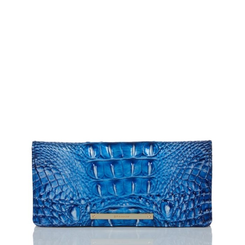 Women\'s Brahmin Ady Wallet Wallets Blue | ZILP6379