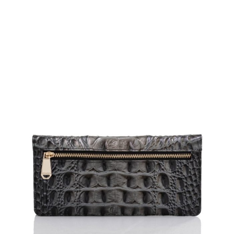 Women's Brahmin Ady Wallet Wallets Deep Grey | BQQU2897