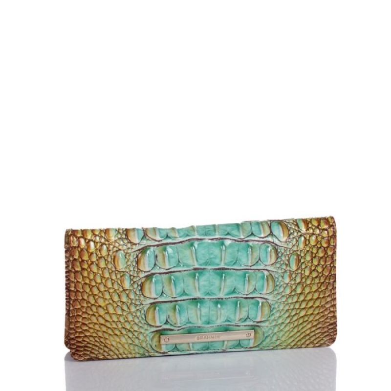 Women's Brahmin Ady Wallet Wallets Green | OPJE6499