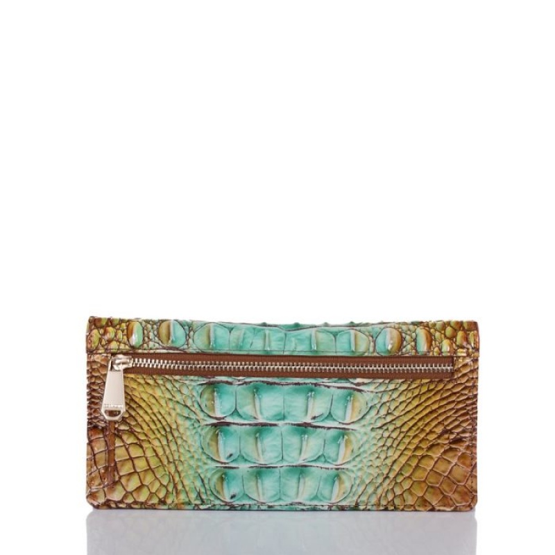 Women's Brahmin Ady Wallet Wallets Green | OPJE6499