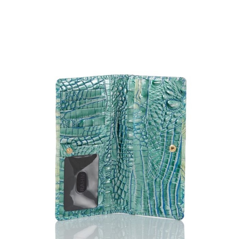 Women's Brahmin Ady Wallet Wallets Seafoam Ombre Melbourne | WRTU5548