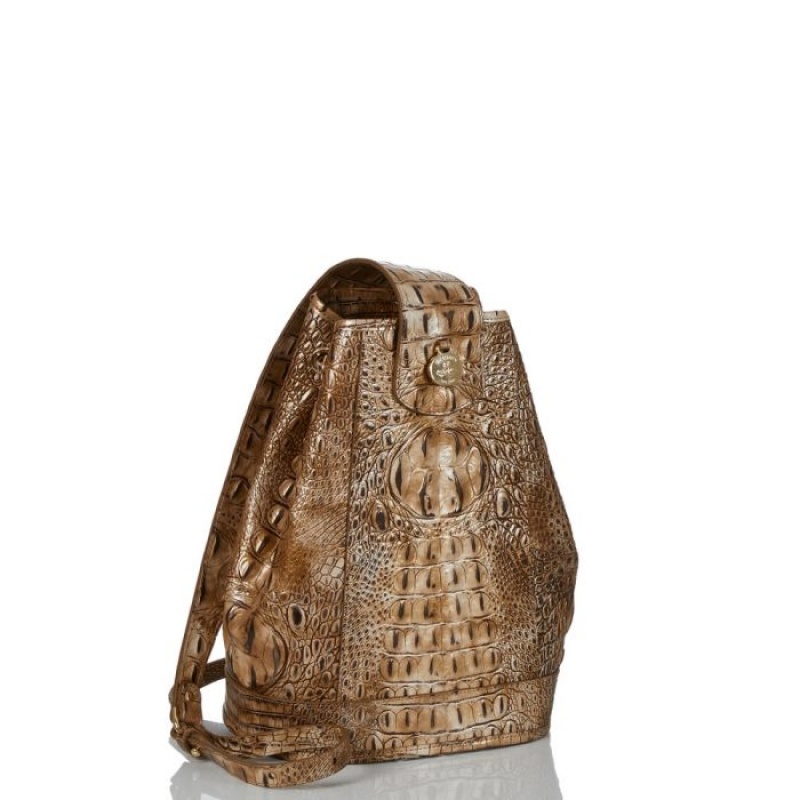 Women's Brahmin Allie Backpacks Cashew Melbourne | LPRS1356