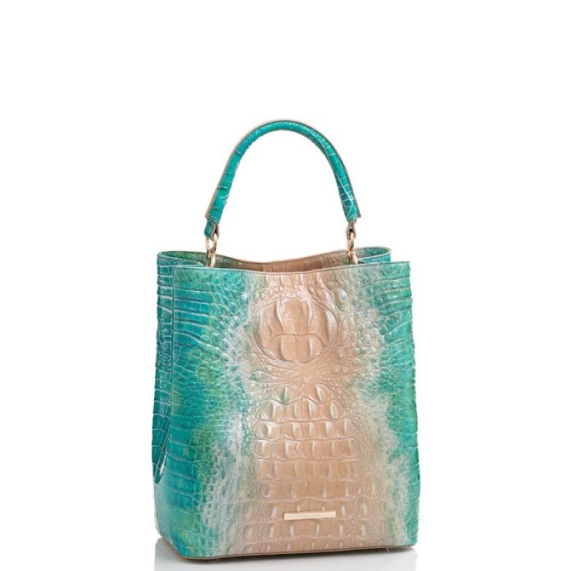 Women's Brahmin Amelia Bucket Bags Ocean Ombre Melbourne | MBQT3822